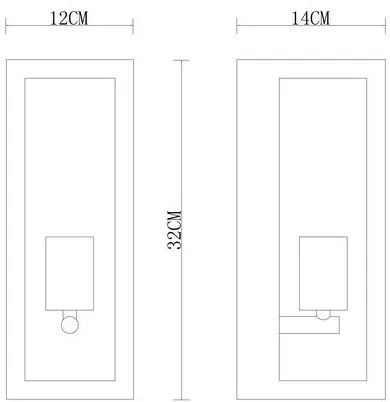 Globo 31980 - Kültéri fali lámpa GUNDULA 1xE27/60W/230V IP44