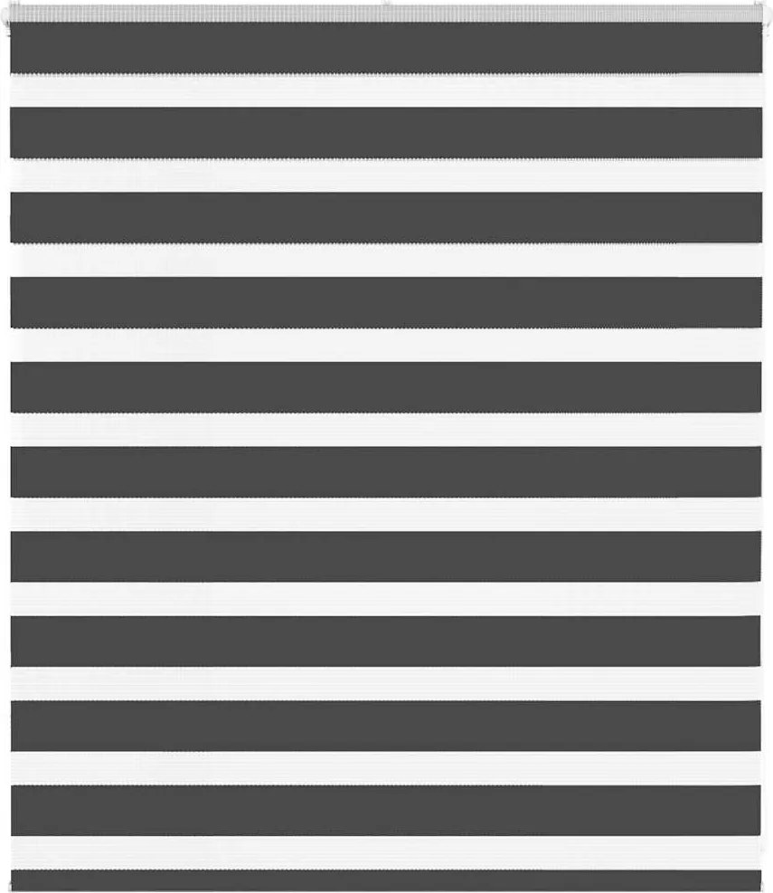 vidaXL zebrafüggönnyel fekete szövetszélesség 125,9 cm poliészter