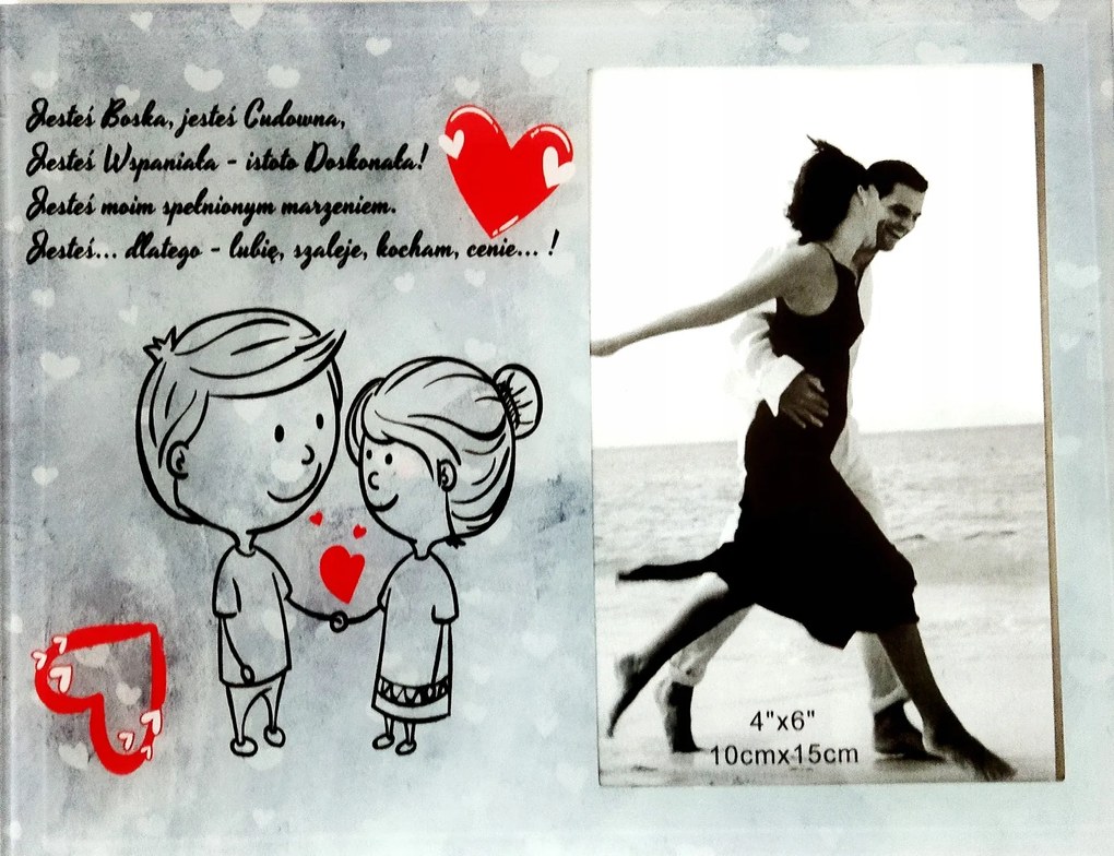 Képkeret dedikálással 22x17