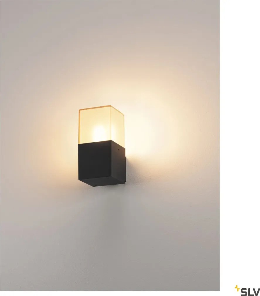 SLV 231205 GRAFIT Modern Kültéri Fali Lámpa Antracit E27 IP44