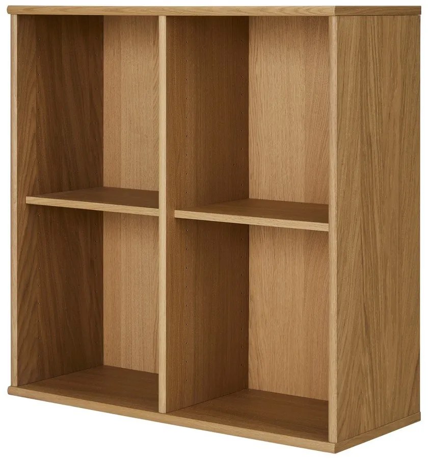 Natúr színű függő könyvespolc tölgyfa dekorral 70x70 cm Mistral – Hammel Furniture