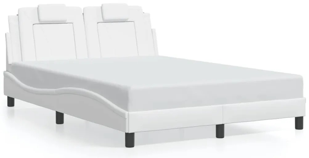 fehér ágykeret Viana LED-ekkel matrac nélkül 140 x 190 cm