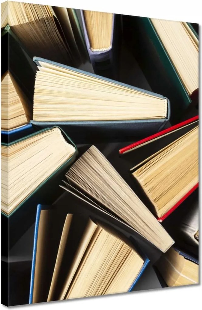Vászonkép 30x40 Könyvek motívum a nyelvterembe p