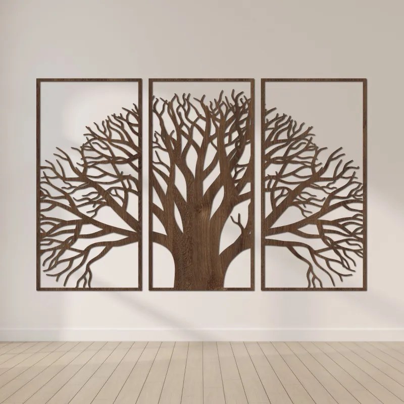 Több részből álló, fából készült festmény, Az élet fája | SOJI