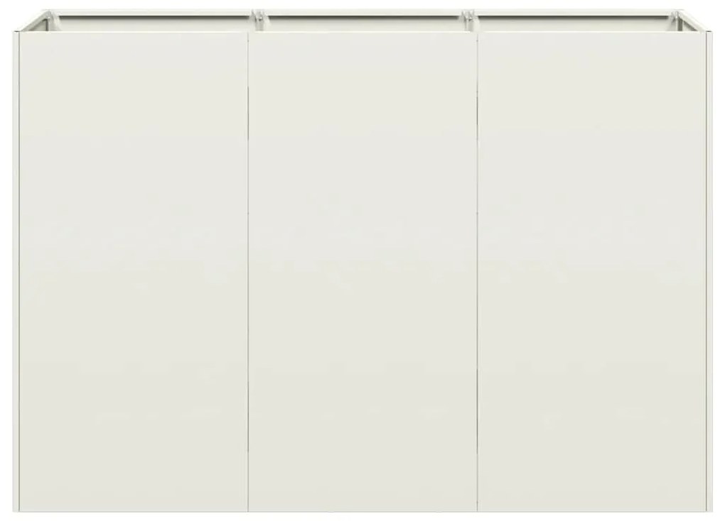 vidaXL ültetvény Fehér 120x40x80 cm Hidegen hengerelt acélból