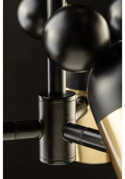 Lámpa Mennyezeti lámpatest MOUSE II, 0598, max.250V, 50/60Hz, 3*E27, max.25 W, IP20, átmérő 30 cm, arany/fekete