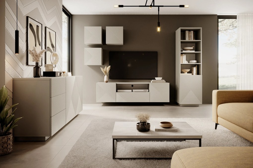 Asha fiókos komód 167 cm talapzaton - kasmír