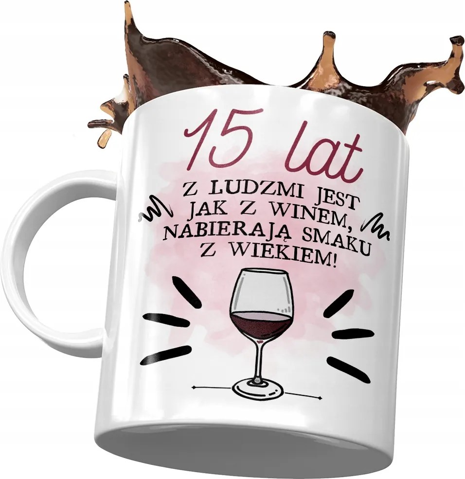 Születésnapi bögre 15 15. 15. Tökéletes Ajándék Nyomtatott Fotóval