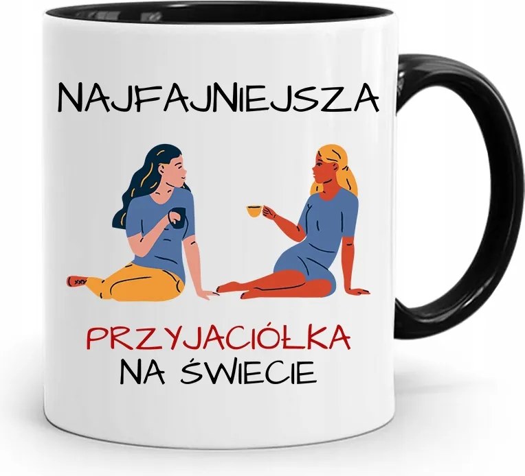 Fekete Bögre Barátnak A Legmenőbb, fényképes nyomattal