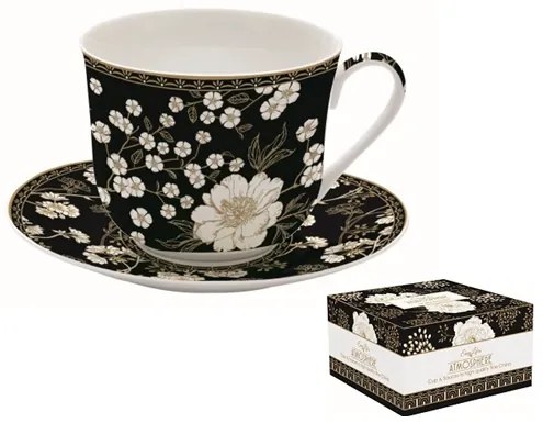 Porcelán nagy reggeliző csésze 400 ml Coffee Mania Art Deco & Flowers