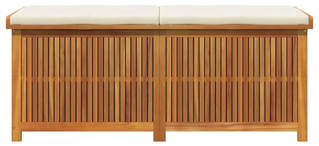 tömör akácfa kültéri párnatartó láda 150x50x60,5 cm