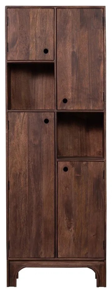 Sötétbarna mangófa szekrény 75x210x45 cm Staes – WOOOD