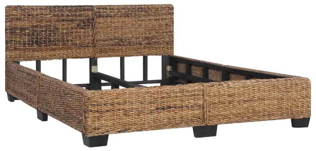 természetes rattan ágykeret 140 x 200 cm