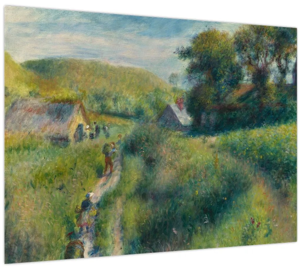 Üveg kép - Auguste Renoir, The Mussel Harvest, reprodukciók (70x50 cm)