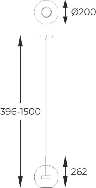 ZUMA LINE P0428-01J-F4AC ENCELADUS Modern Függesztett Lámpa Króm LED IP20