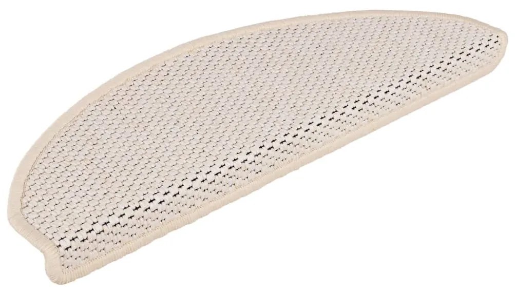 15 db szizál hatású berber öntapadó lépcsőszőnyeg 65x21x4 cm