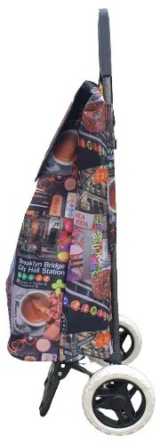 Coburg gurulós bevásárlótáska bevásárlókocsi színes