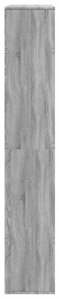 szürke sonoma színű szerelt fa térelválasztó 100x33x187,5 cm