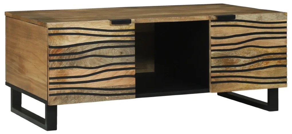 Dohányzóasztal 100x54x40 cm - Tömör mangófából