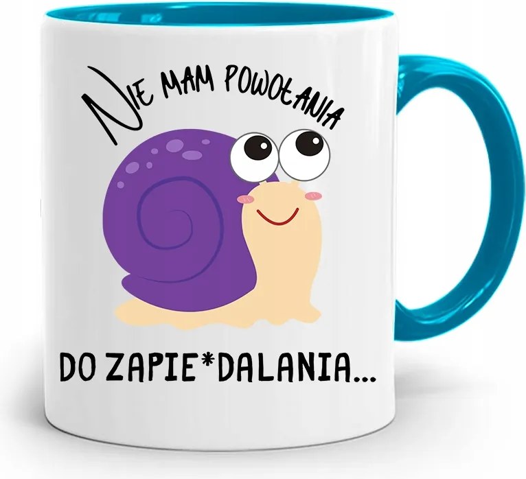 Kék Vicces Bögre Nincs Hivatásom fényképes nyomtatással