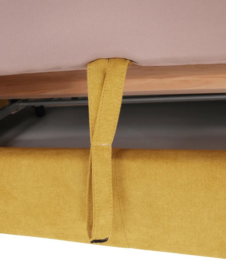 Sarokülőgarnitúra, mustár, balos, FABIA