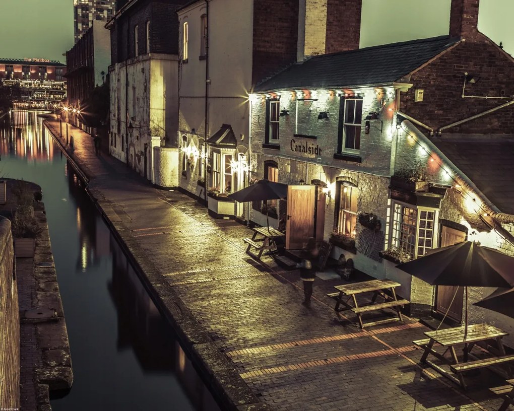 Poszter 50x40cm Gáz utca este Birminghamben, Assaf Frank