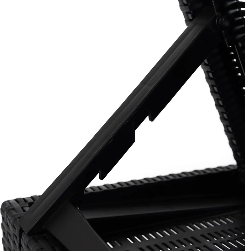 Fotel Ogrodowy ARIZONA Czarny Technorattan