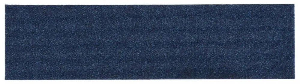 öntapadós lépcsőszőnyegek 15 db 76 x 20 cm sötétkék téglalap alakú