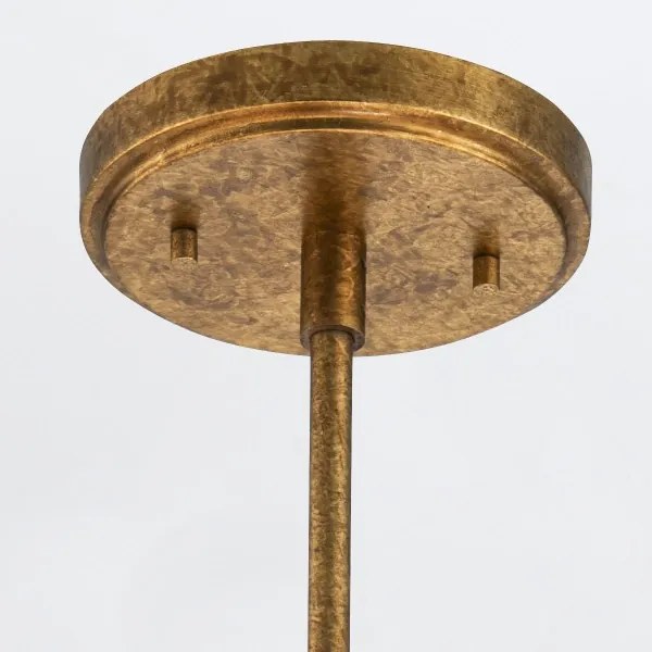 Elstead KRISTY-4P-DG-OPAL - KRISTY rúddal szerelt csillár 4xE27/40W/230V rézszínű