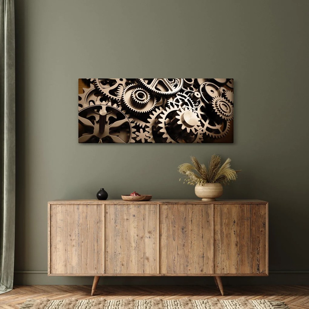 Kép - Óra alkatrészek (120x50 cm)