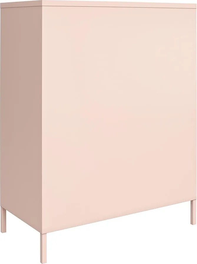 Rózsaszín fém szekrény 40x102x80 cm Mission District – Støraa