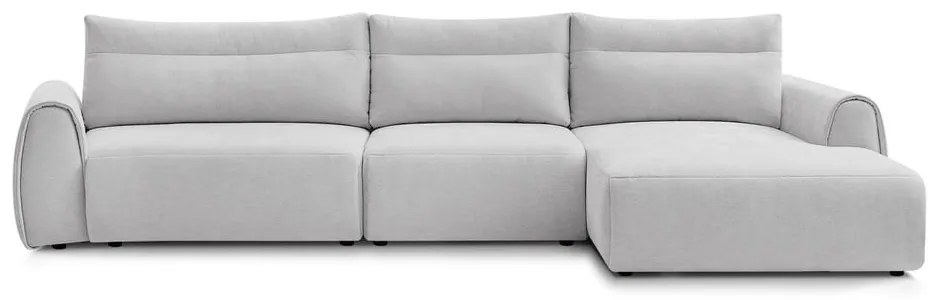 Világosszürke sarokkanapé Aden – Bobochic Paris