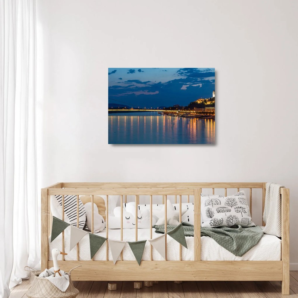 Pozsony képe várral (üvegen) (70x50 cm)