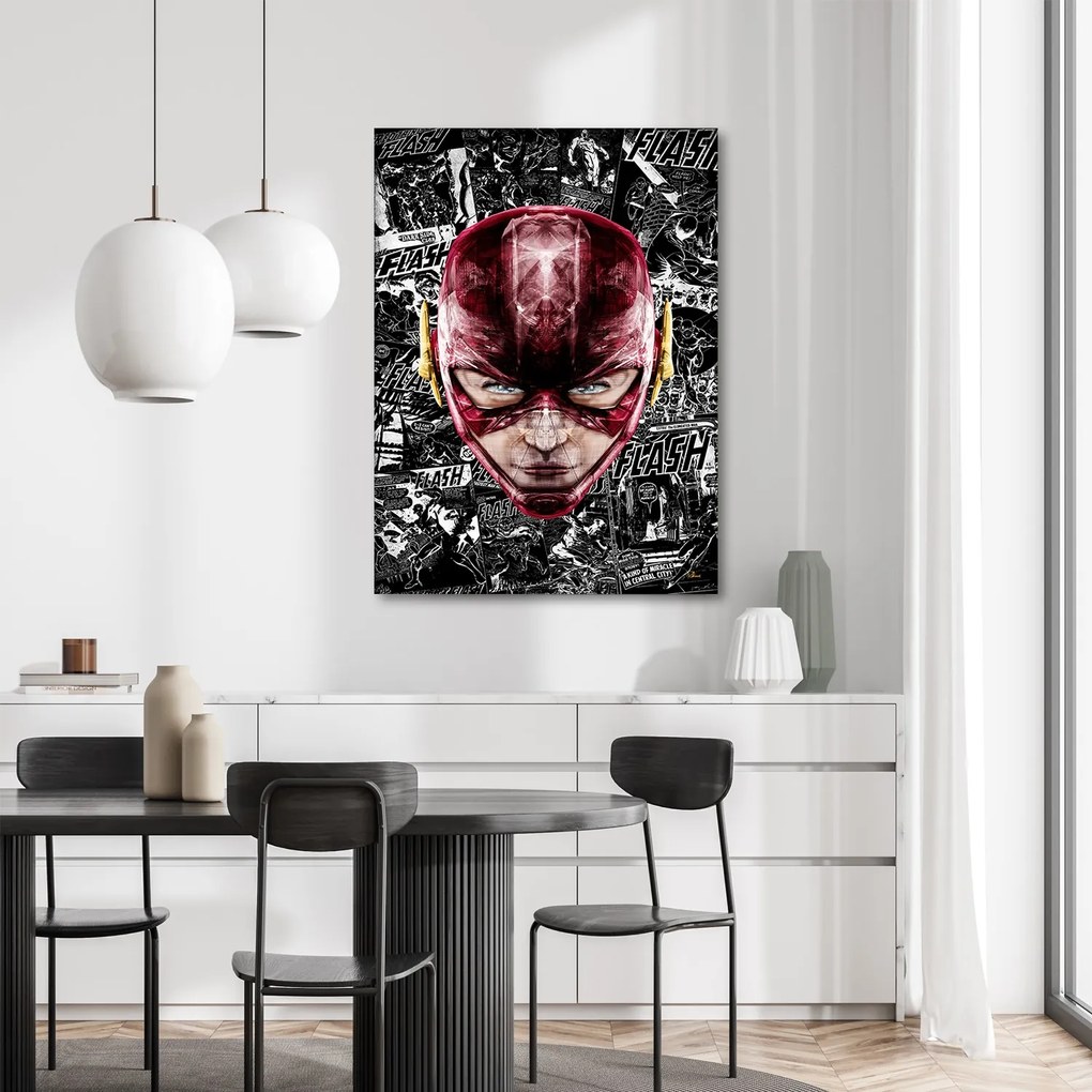 Gario Vászonkép Flash vörös szuperhos arc - Rubiant Méret: 40 x 60 cm