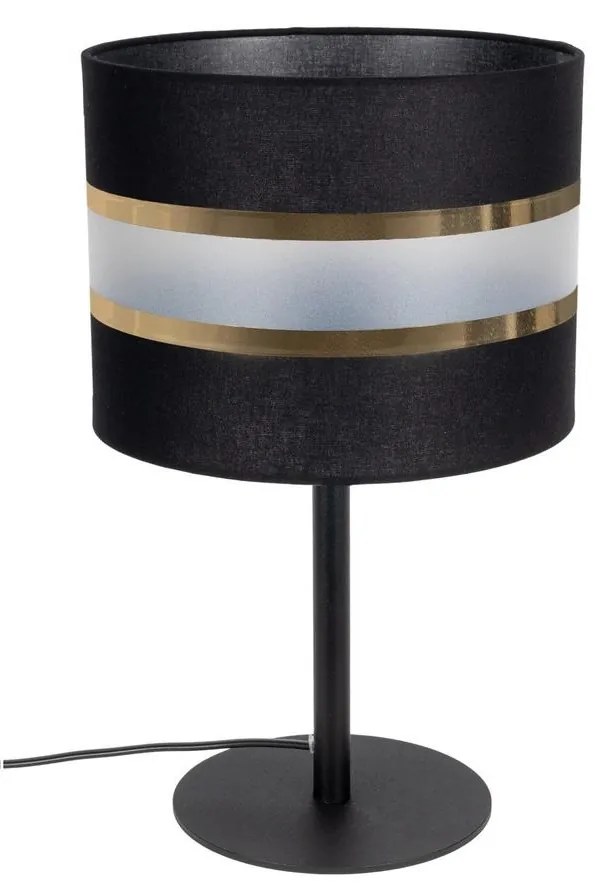 Asztali lámpa CORAL 1xE27/60W/230V fekete