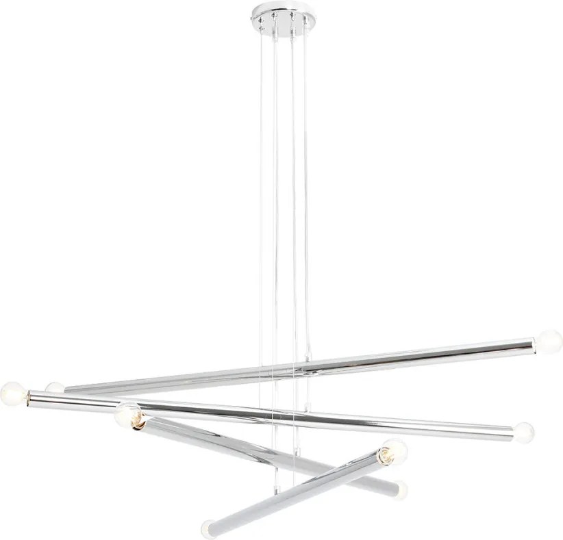 ALDEX 1072P4 TUBO Modern Led Függesztett Lámpa Króm E14 IP20