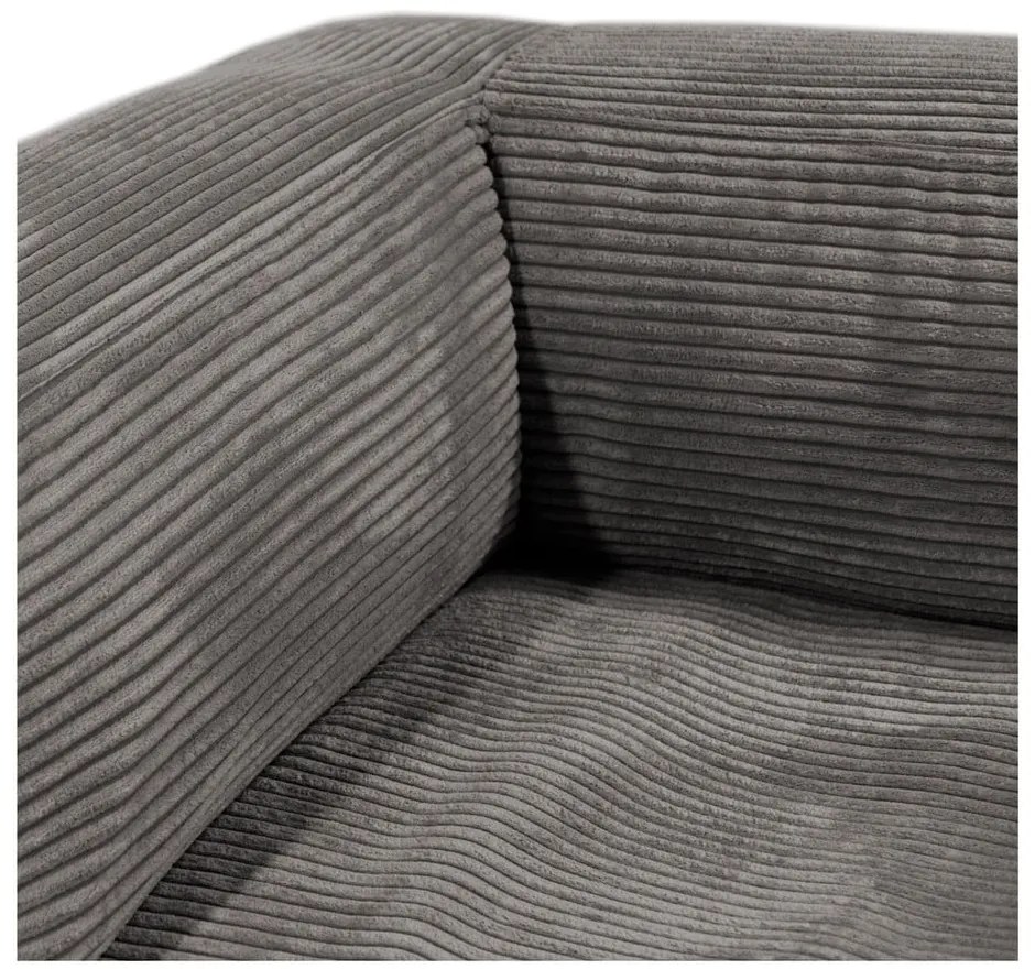 Kék kordbársony babzsákfotel MooG – SLOWDOWN