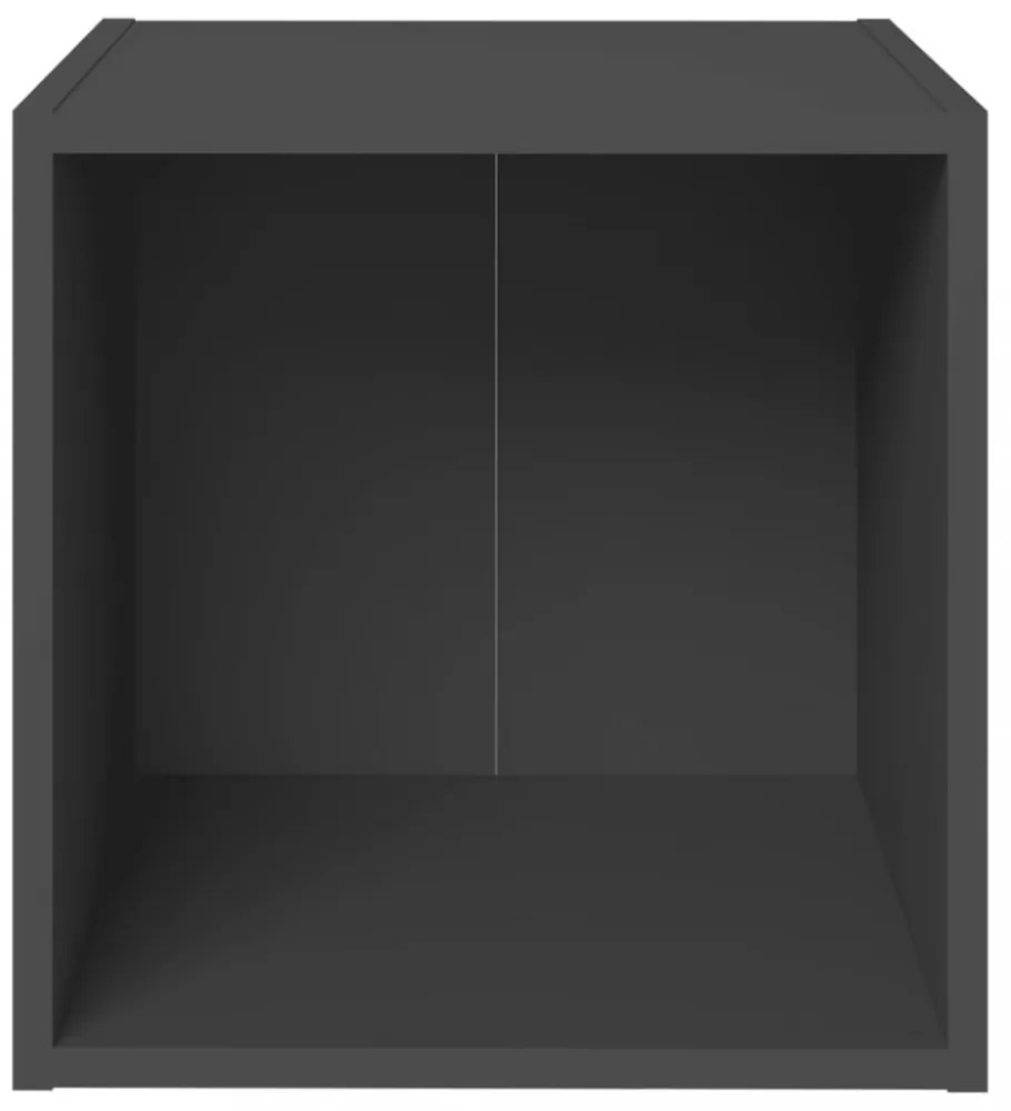 4 db szürke szerelt fa TV-szekrény 37 x 35 x 37 cm