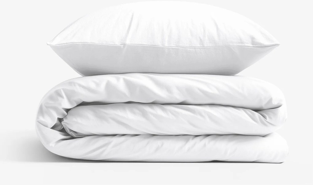 Goldea pamut ágyneműhuzat garnitúra - fehér 140 x 200 és 70 x 90 cm