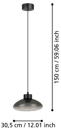 Eglo 390298 - LED Dimmelhető csillár zsinóron SARNARRA LED/5,4W/230V 2700K