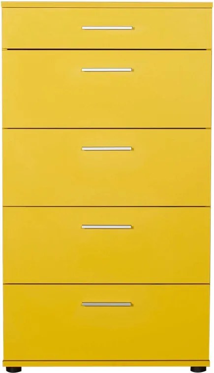 Trendline komód, sárga, 68 cm
