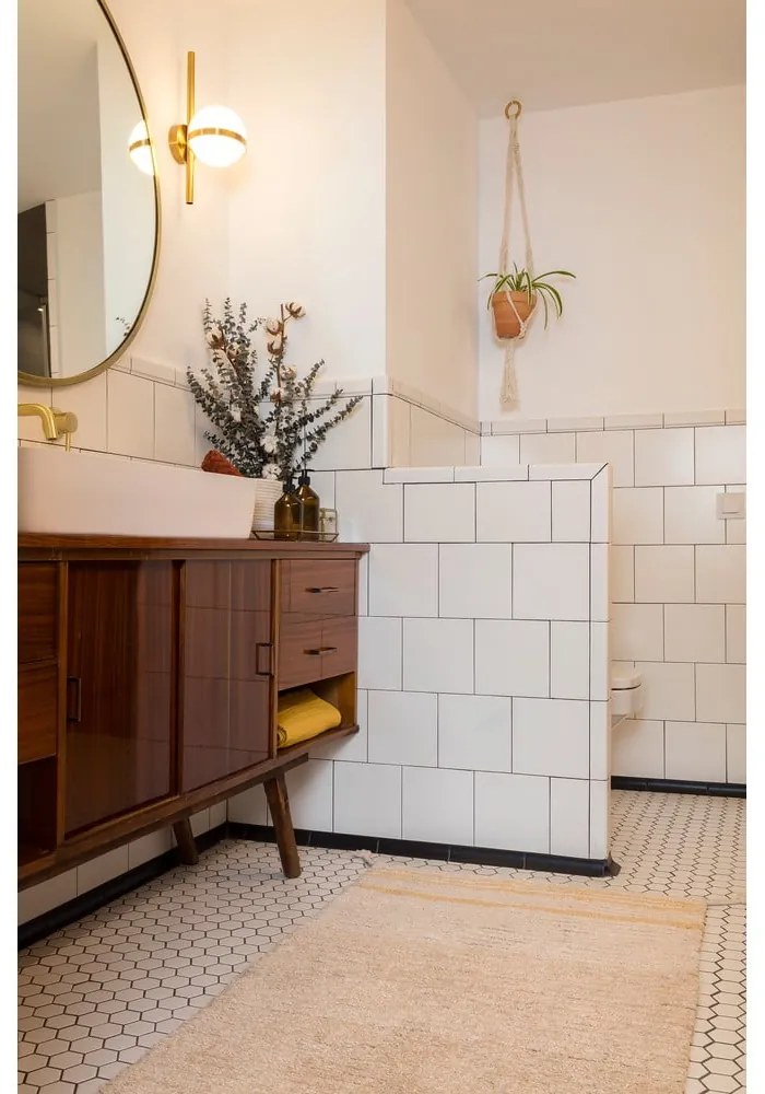 Okkersárga pamut szőnyeg 80x140 cm Twin Amber – Lorena Canals