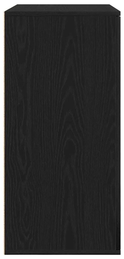 Fekete tölgy oldalbüfé 79x38x80 cm Szerelt fából