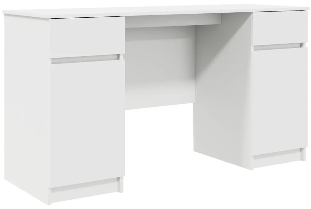 Asztal Fehér 140x49x76 cm Szerelt fa