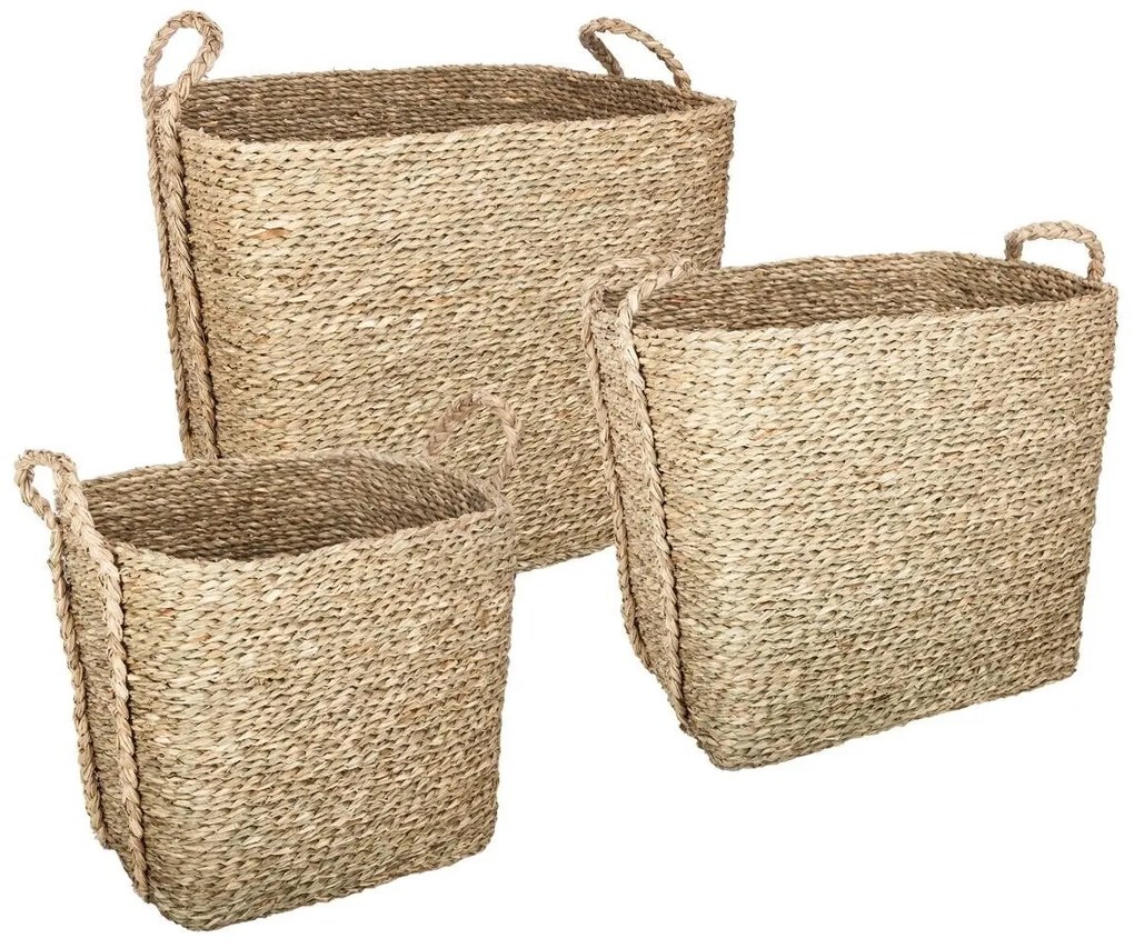 PANIER négyzet alakú kosár 3 db készlet
