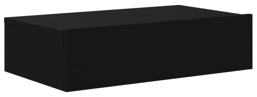 fekete TV-szekrény LED-lámpákkal 60x35x15,5 cm