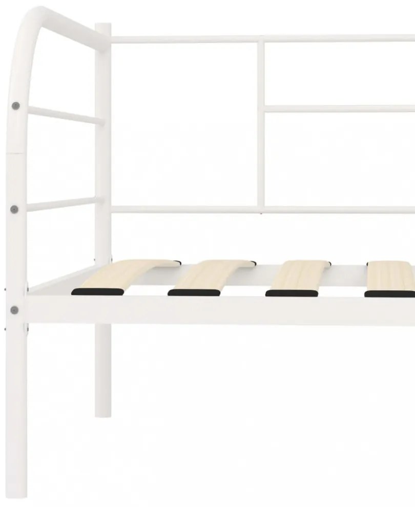 fehér fém kanapéágy-keret 90 x 200 cm