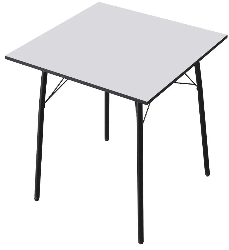 Étkezőasztal 70 MALAK (fehér + fekete) (4 fő részére). 1091470