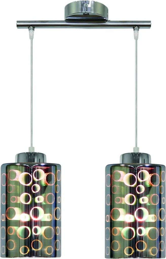 Candellux Nocturno 32-57693 Függőlámpa Króm E27 2x40W IP20