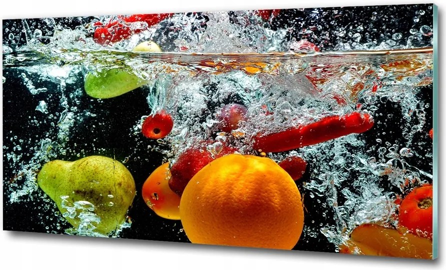 Fotótapéta üvegfalra Gyümölcsök és zöldségek 100x70